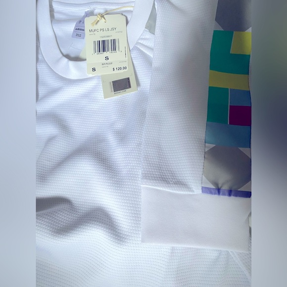 🏴󠁧󠁢󠁥󠁮󠁧󠁿 Manchester United x Peter Saville Long Sleeve Adidas Jersey. - Picture 11 of 13